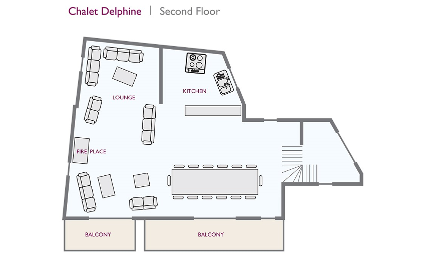 Chalet Delphine (Family) La Plagne Floor Plan 1